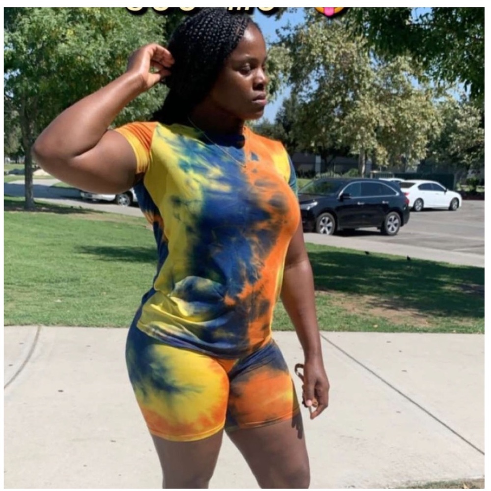 Tie dye short set